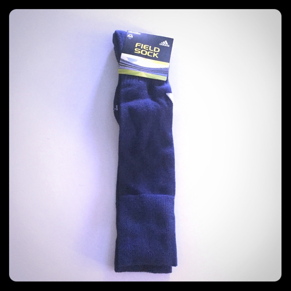 Adidas Climalite Soccer/Sports Navy "Field" Socks - Men's Size Medium